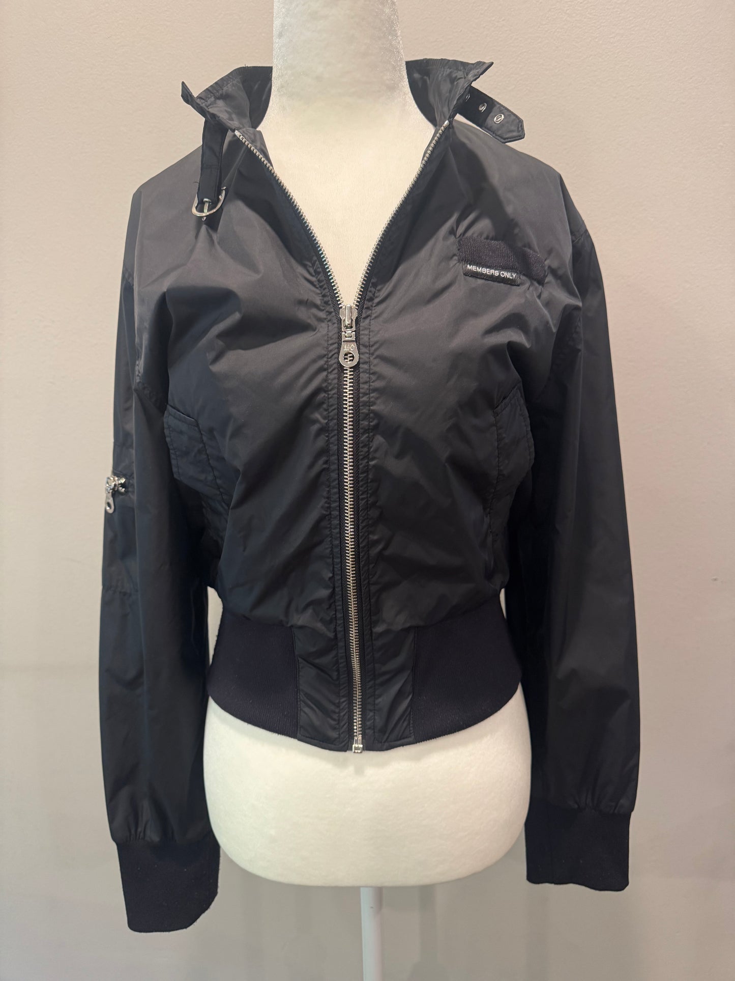 Vintage 80s Members Only Black Racer Jacket