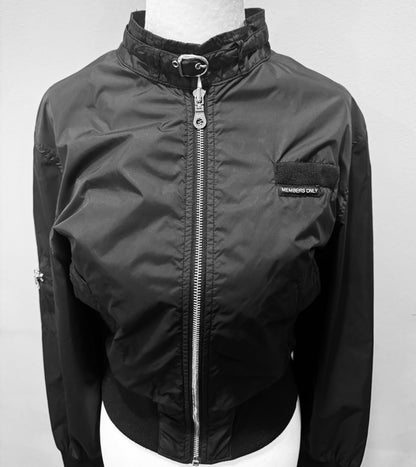 Vintage 80s Members Only Black Racer Jacket