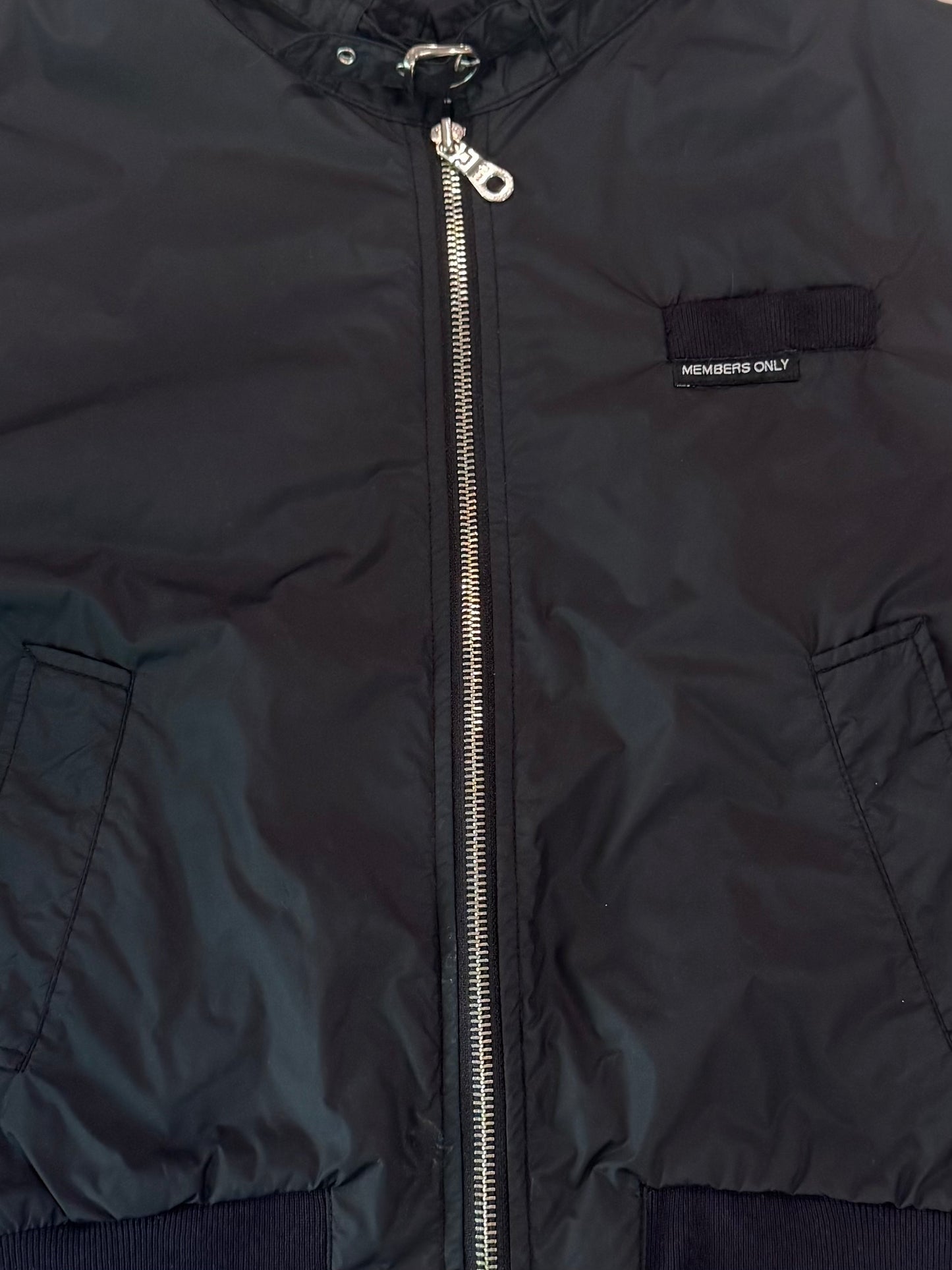 Vintage 80s Members Only Black Racer Jacket