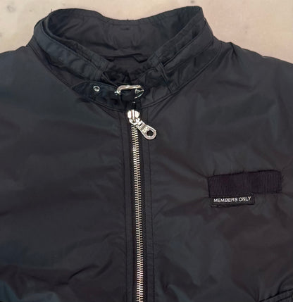 Vintage 80s Members Only Black Racer Jacket