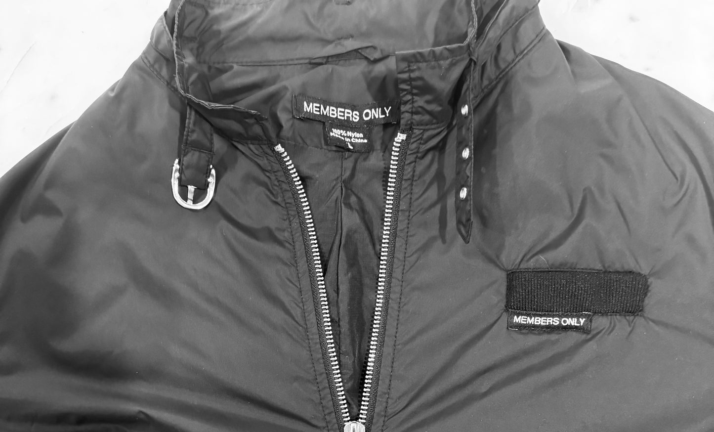 Vintage 80s Members Only Black Racer Jacket