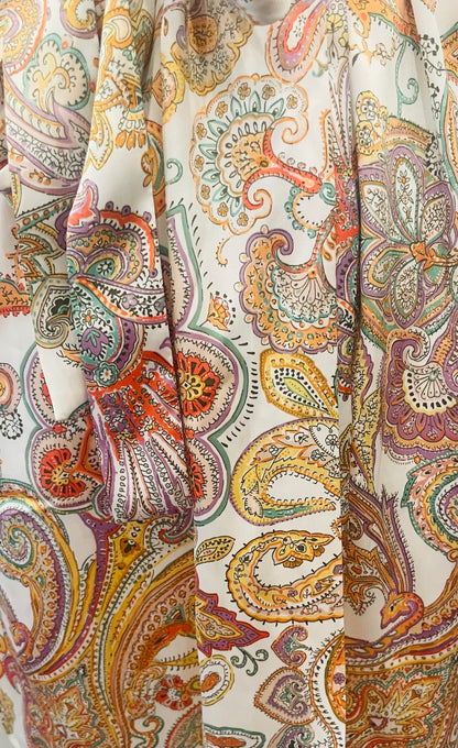 ZARA Retro Paisley Kimono Tunic Top