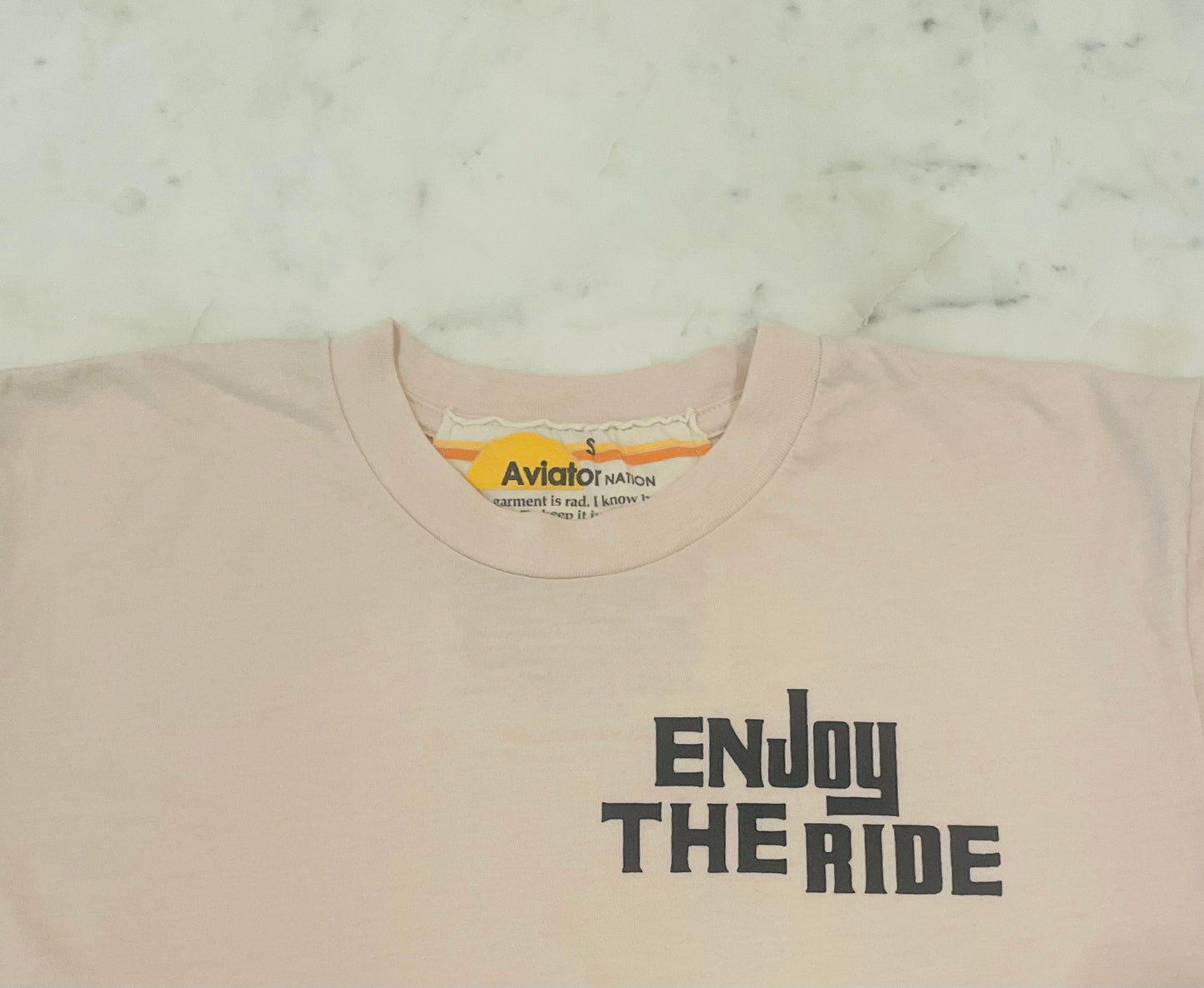 Aviator Nation Enjoy The Ride Cropped T-Shirt