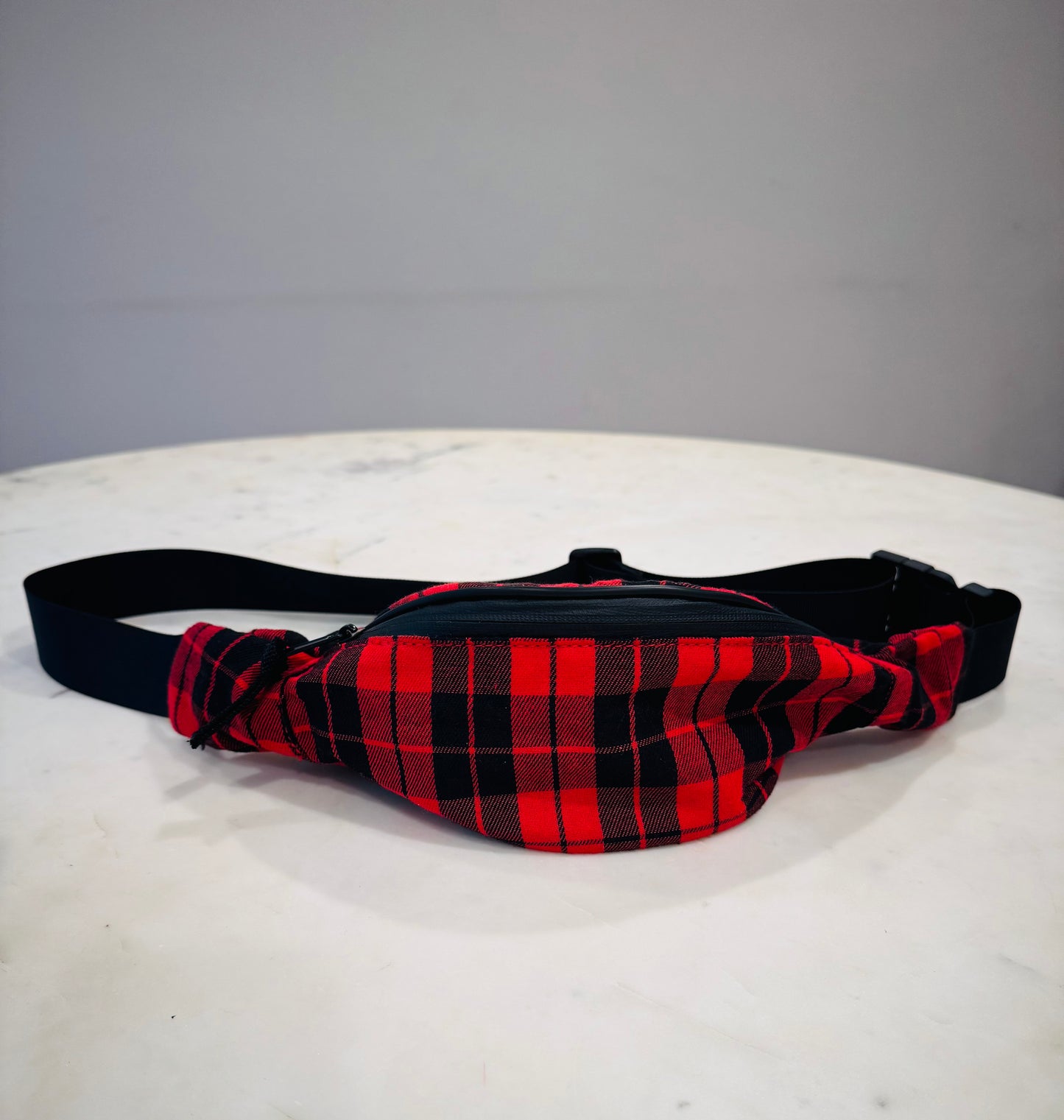 Vintage Plaid Fanny Pack Bag