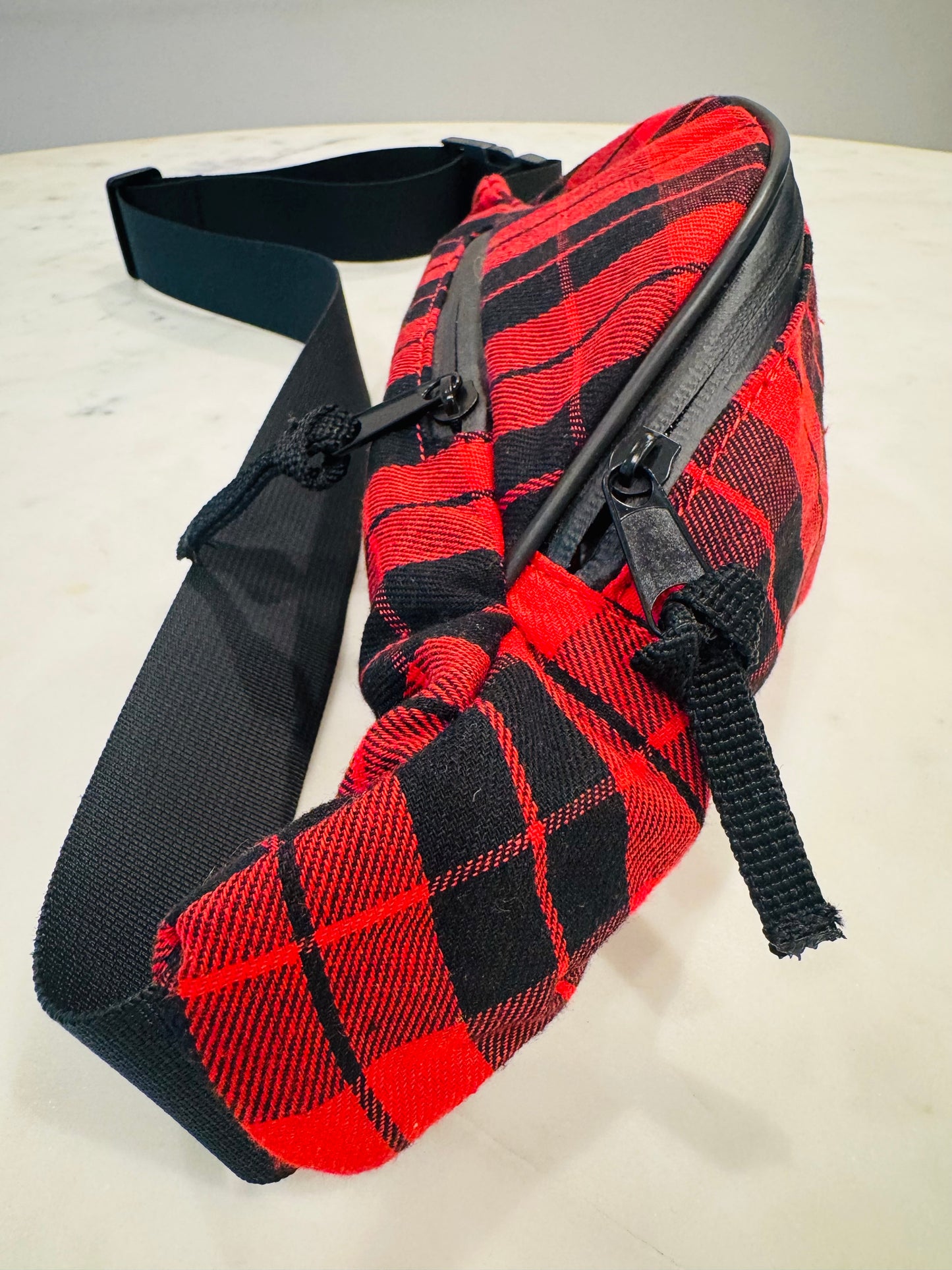 Vintage Plaid Fanny Pack Bag