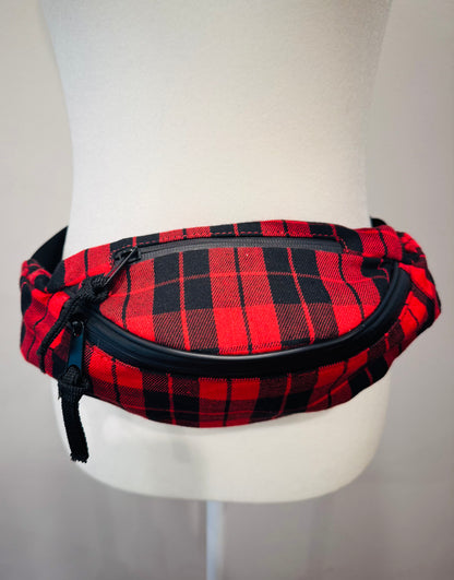 Vintage Plaid Fanny Pack Bag
