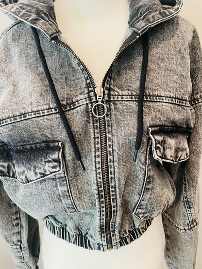 BDG Urban Outfitters Denim Bomber Jacket