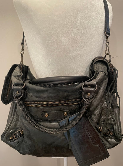 Balenciaga Motocross Classic City Handbag