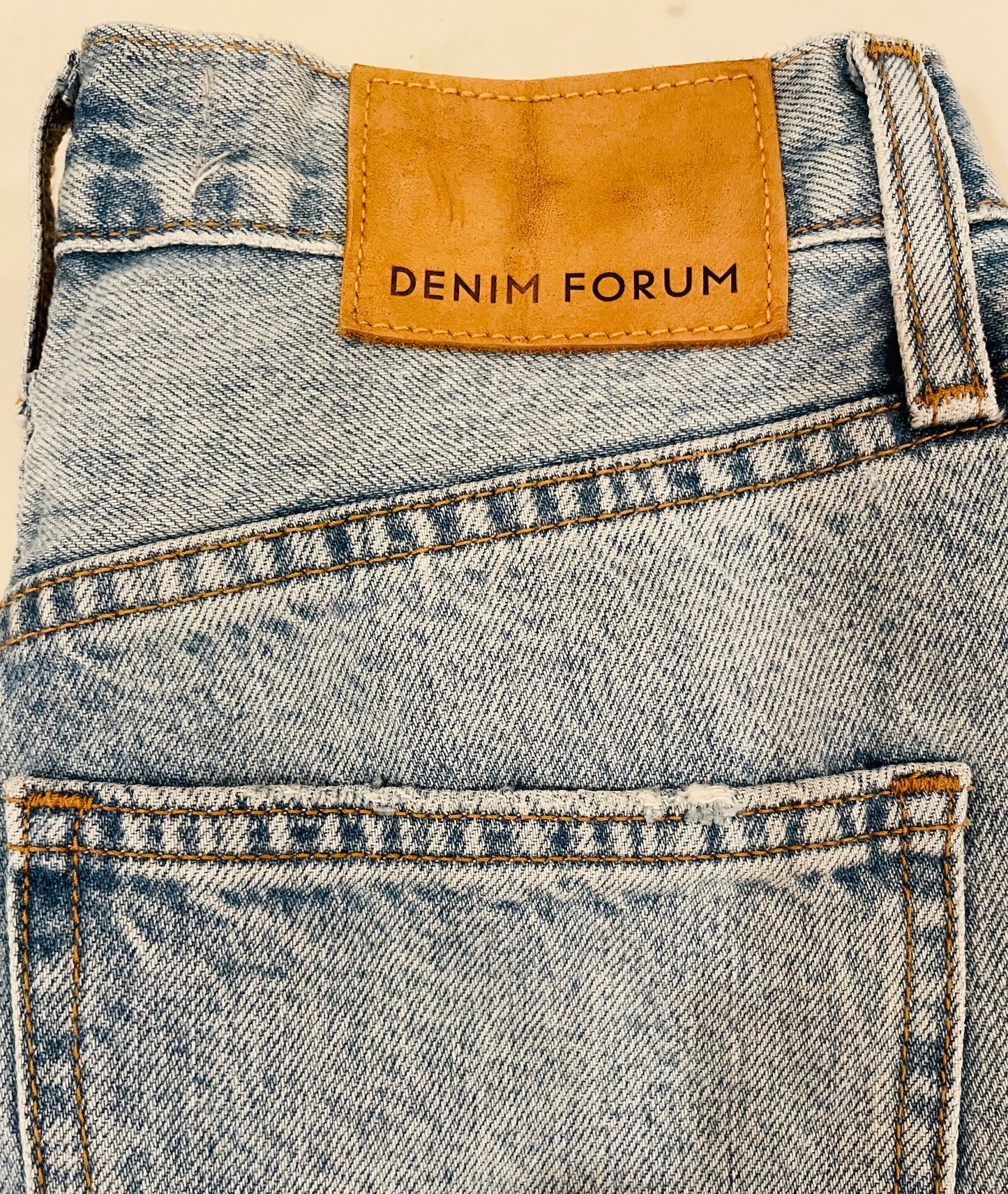 Denim Forum The Farrah Hi-Rise Wide Leg Jeans