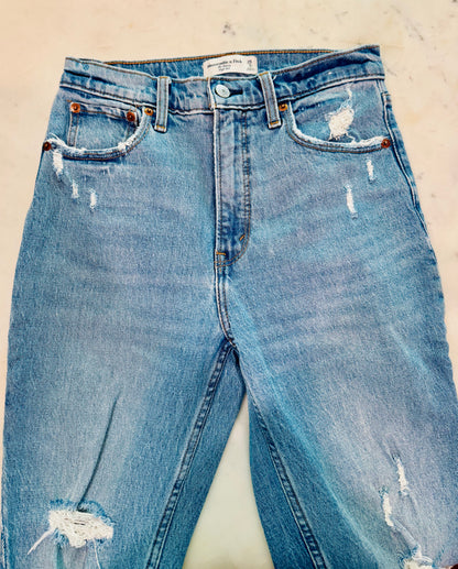 Vintage Y2K Grunge Distressed Abercrombie Skinny Jeans