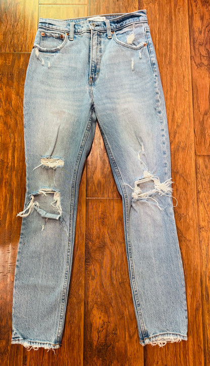 Vintage Y2K Grunge Distressed Abercrombie Skinny Jeans