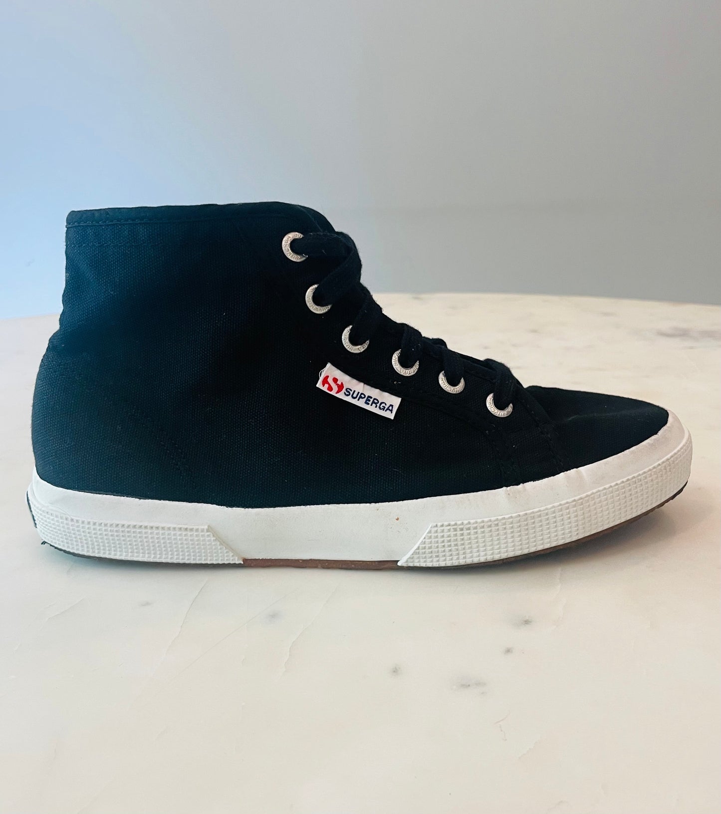 Superga Canvas Mid High-Top Sneakers