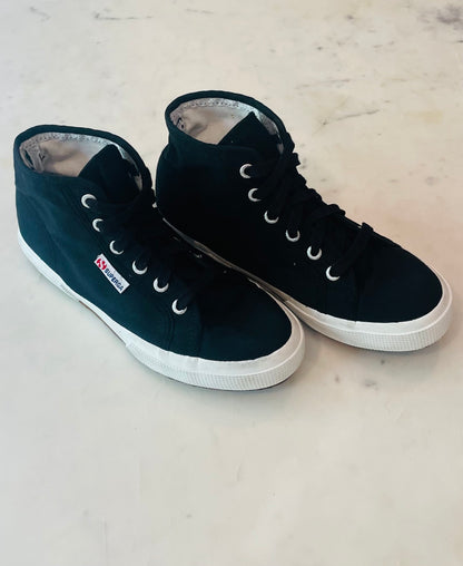 Superga Canvas Mid High-Top Sneakers