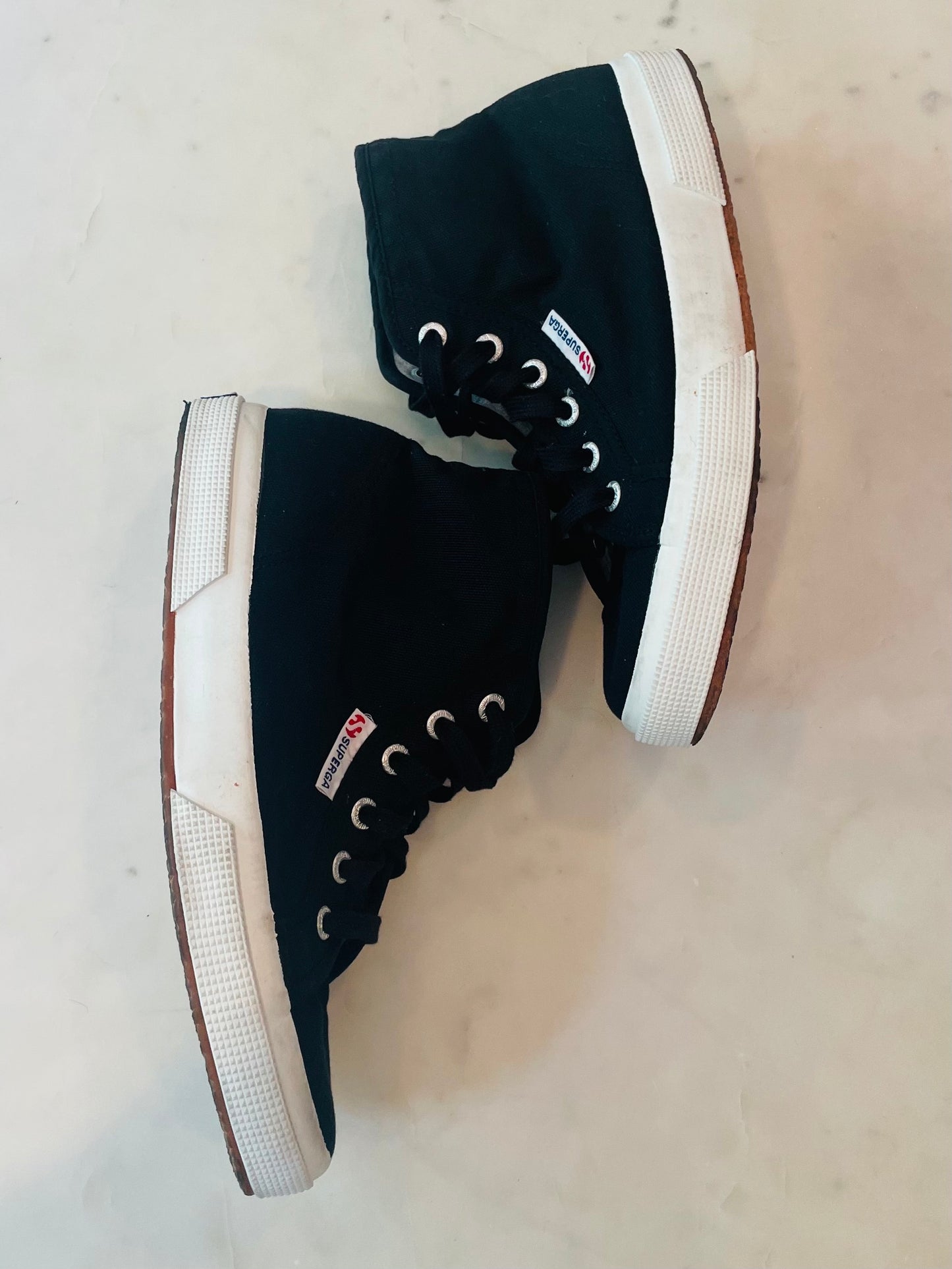 Superga Canvas Mid High-Top Sneakers