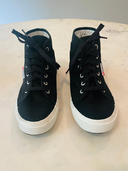 Superga Canvas Mid High-Top Sneakers