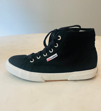 Superga Canvas Mid High-Top Sneakers