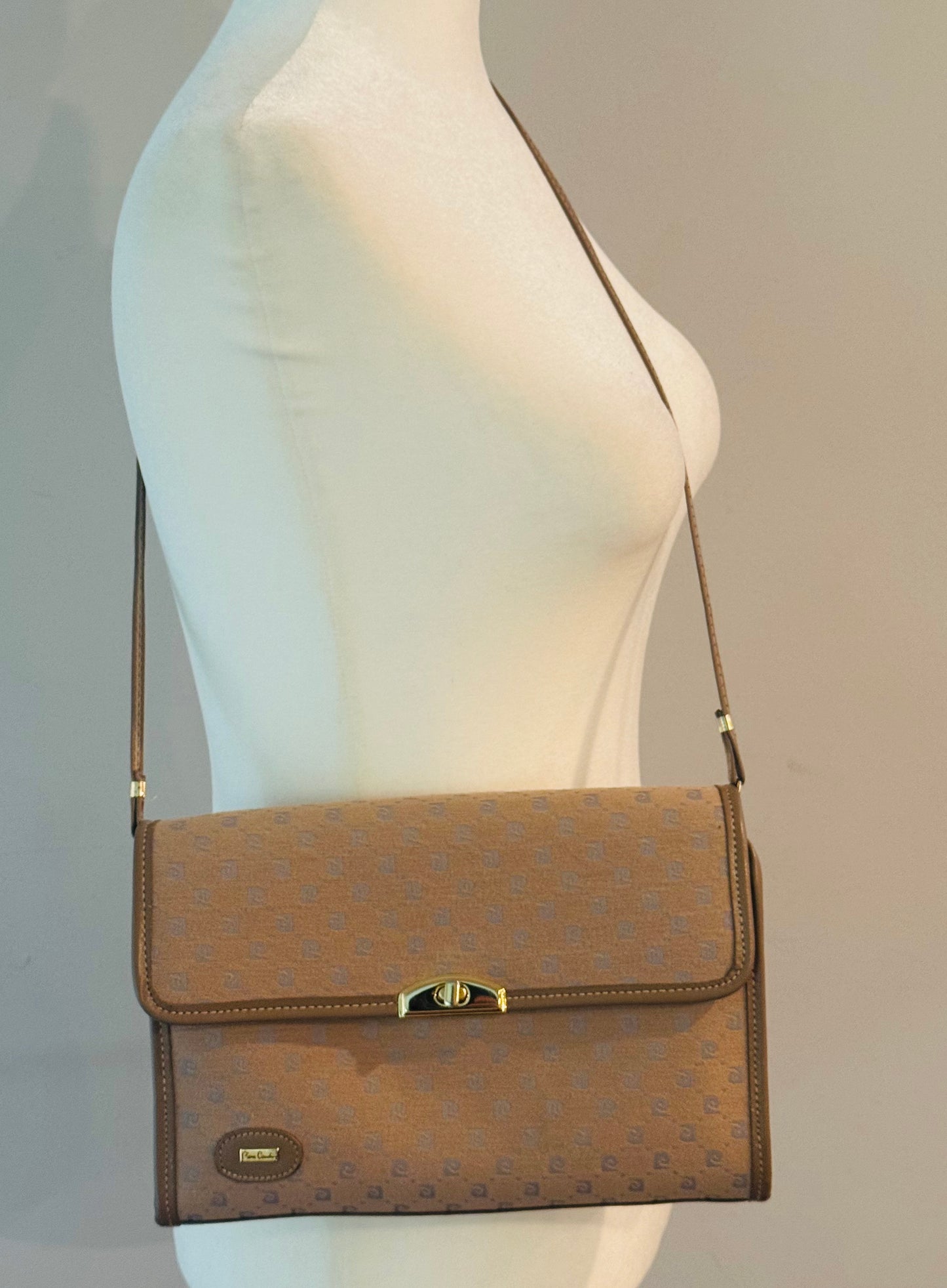 Vintage Pierre Cardin Monogram Shoulder Bag