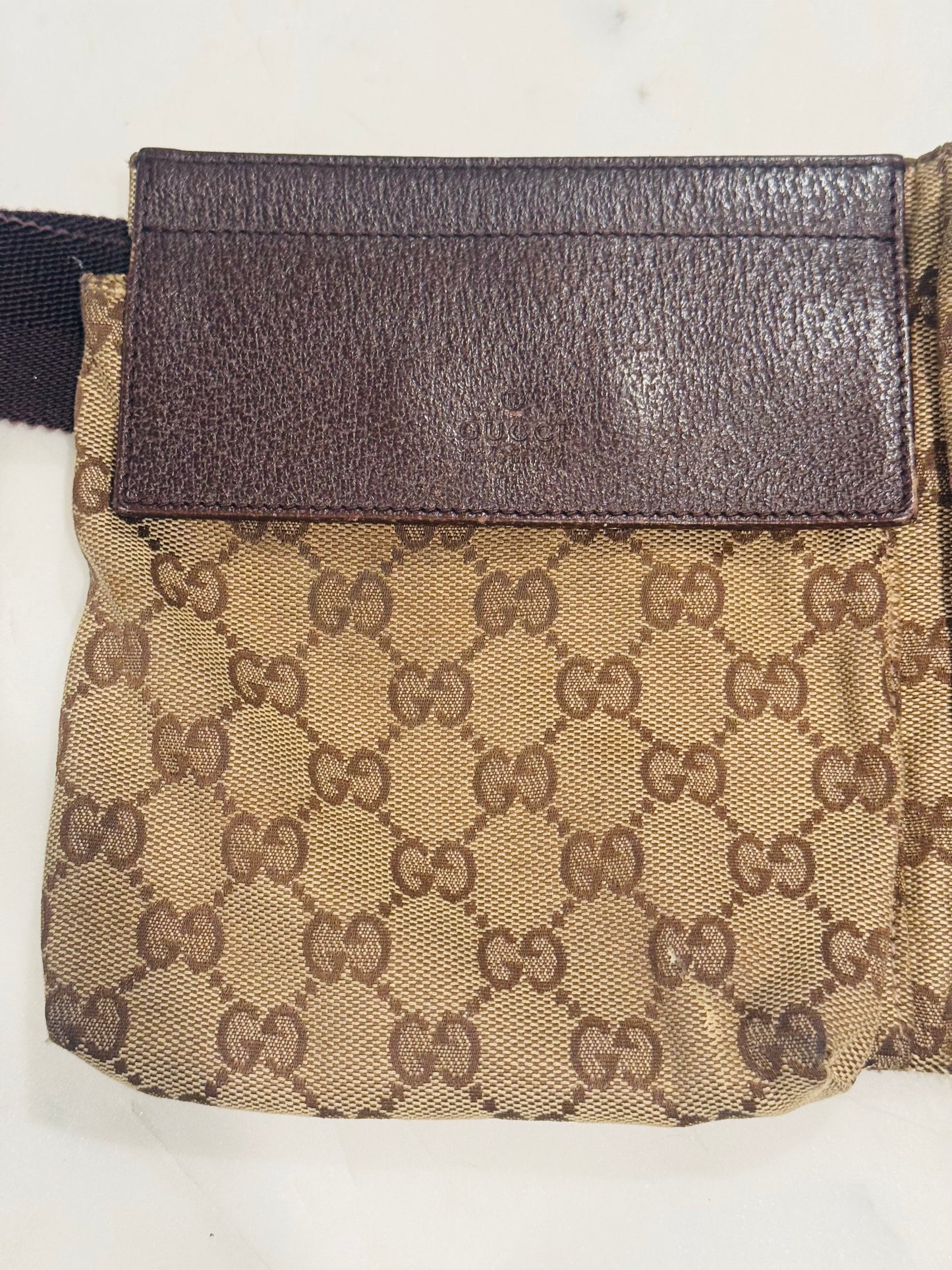 Vintage Gucci GG Monogram Belt Bag
