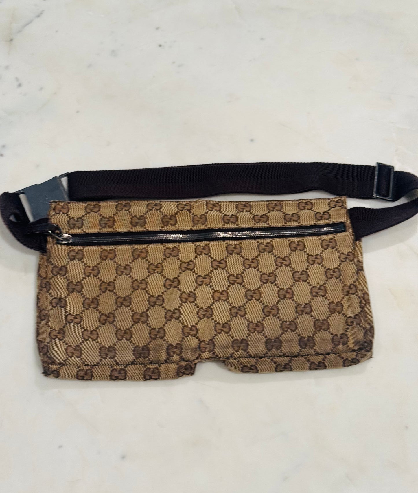Vintage Gucci GG Monogram Belt Bag