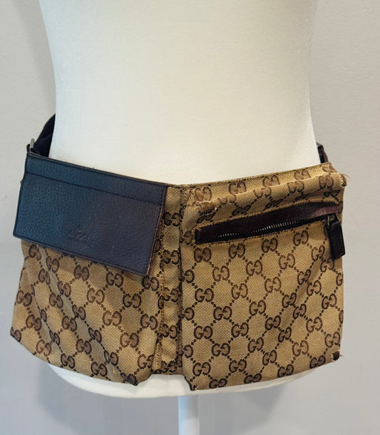 Vintage Gucci GG Monogram Belt Bag