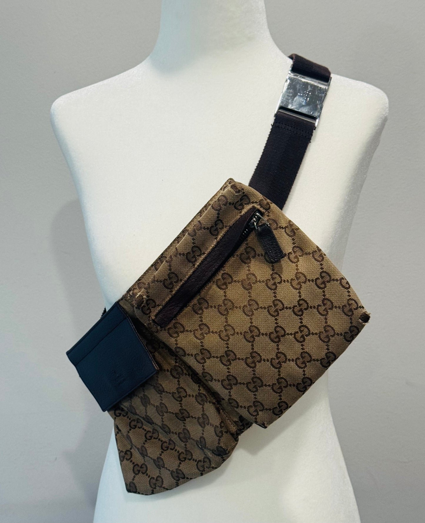 Vintage Gucci GG Monogram Belt Bag