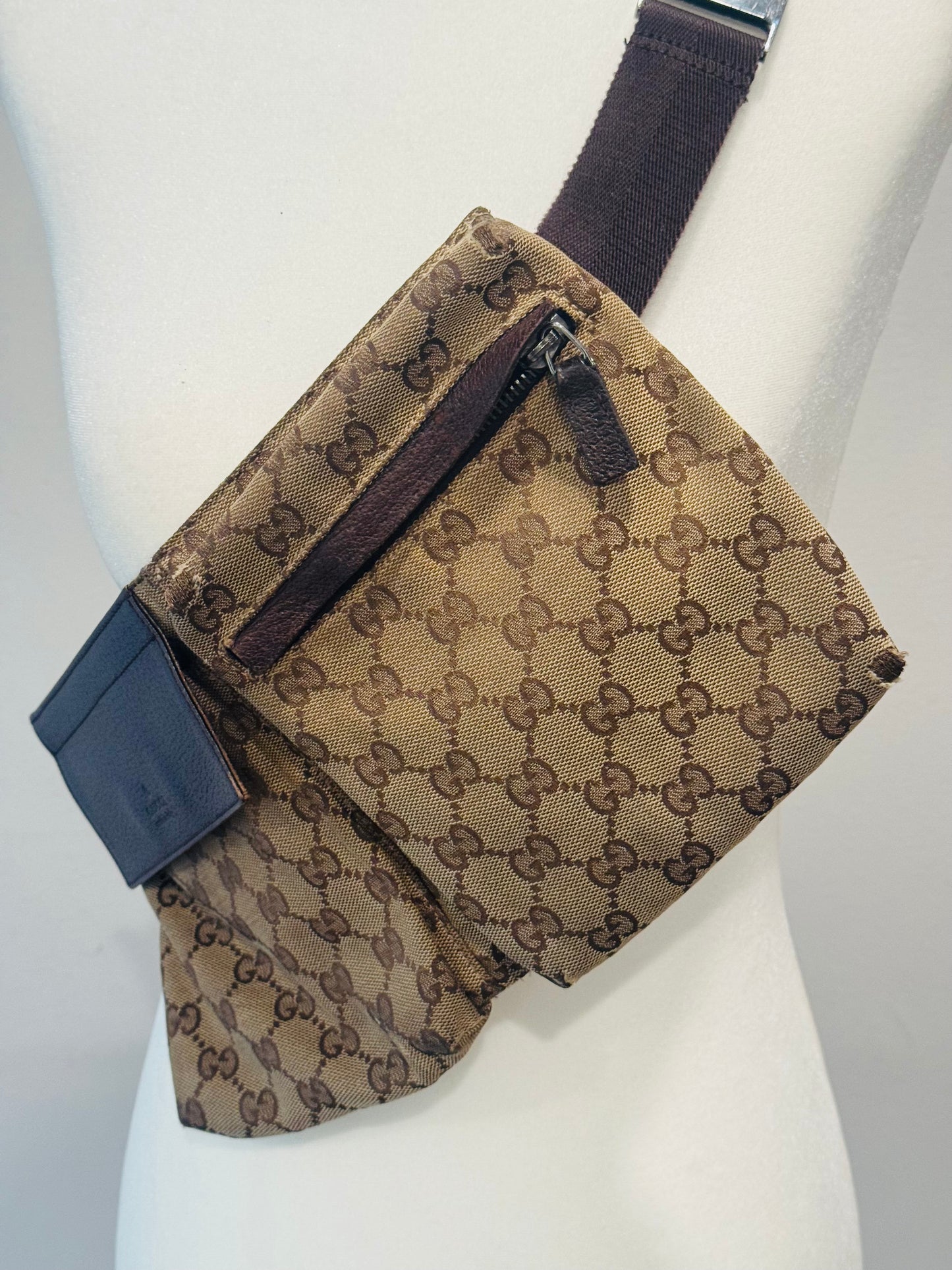 Vintage Gucci GG Monogram Belt Bag