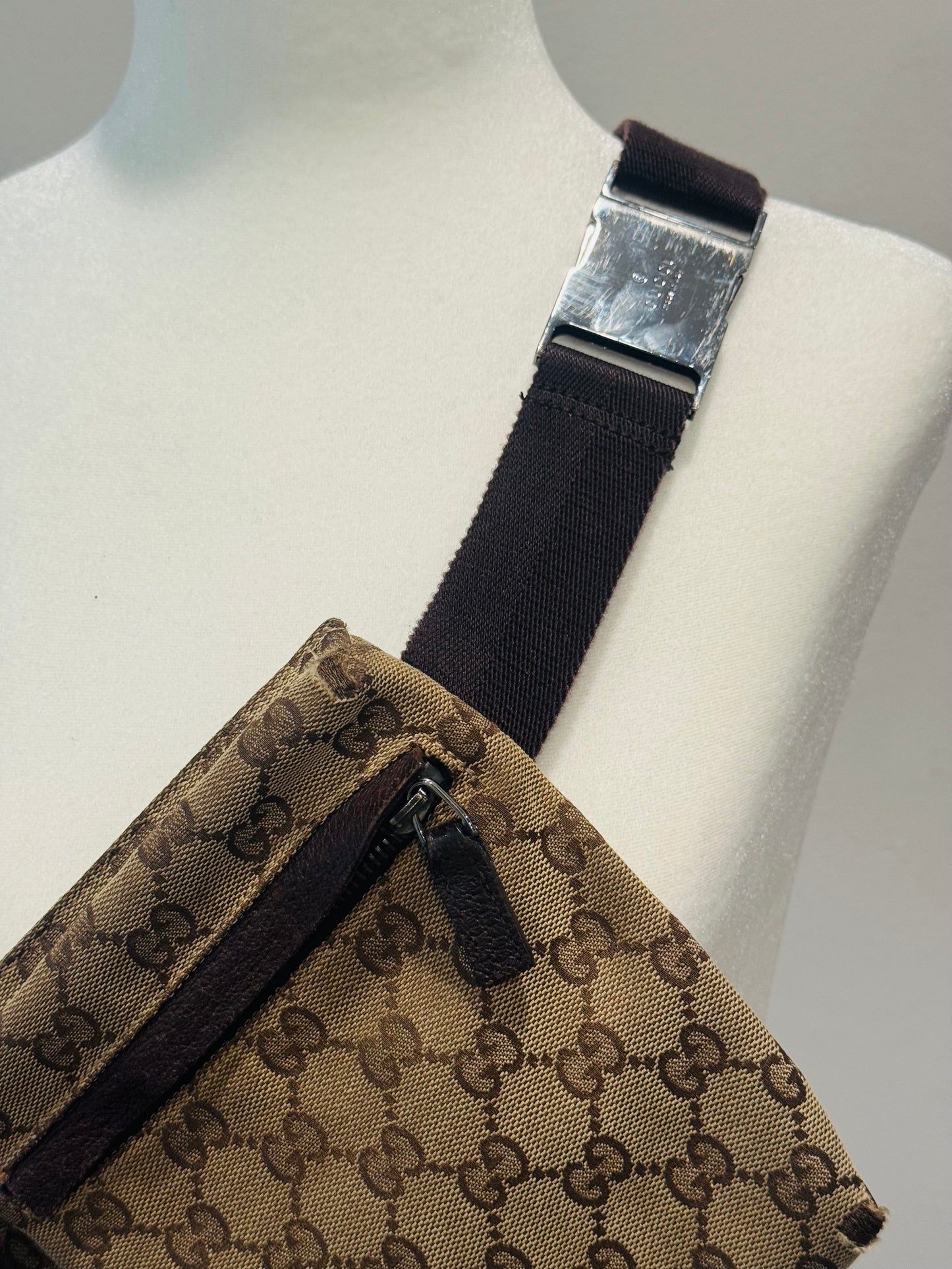 Vintage Gucci GG Monogram Belt Bag