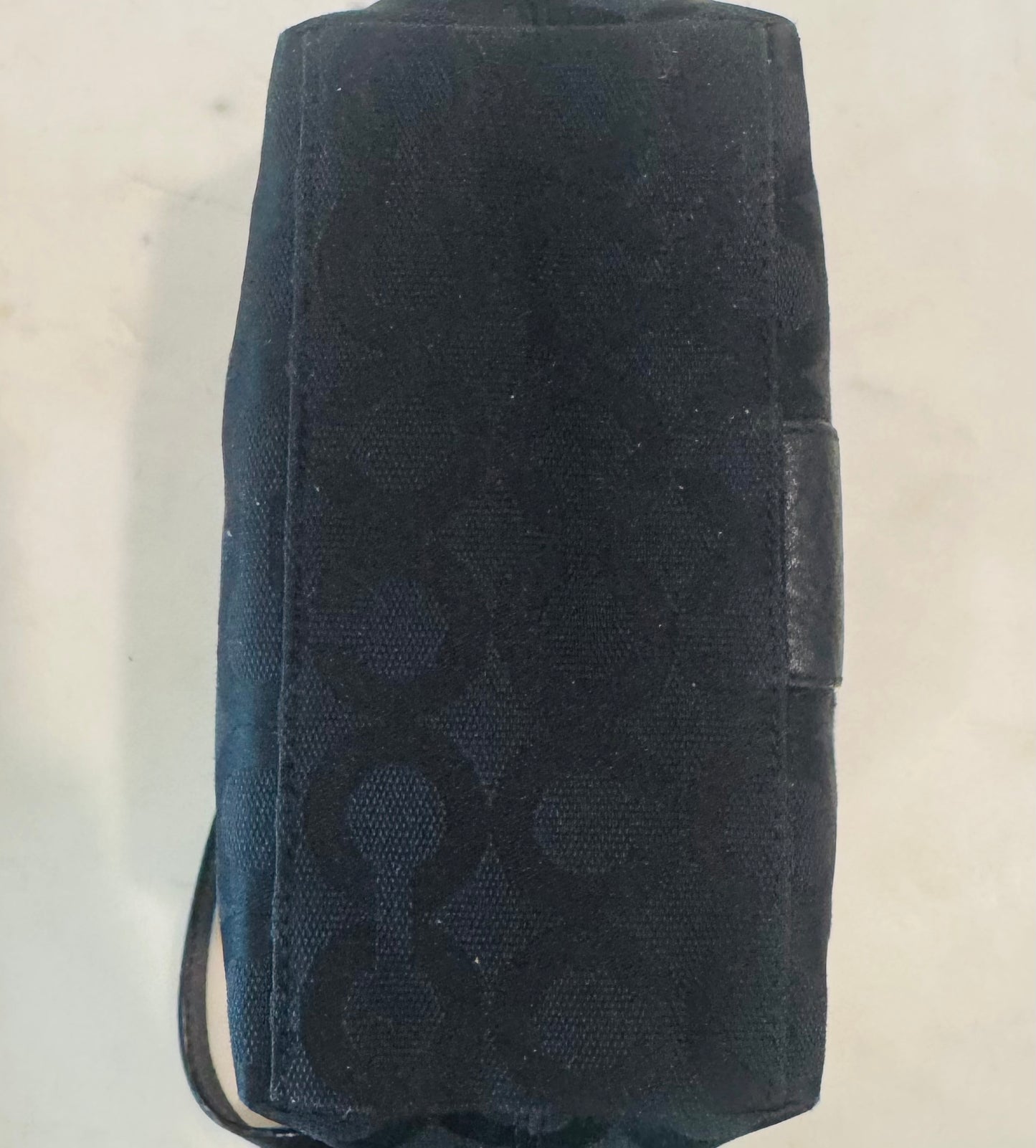 Vintage Coach Black Signature Jacquard Shoulder Bag