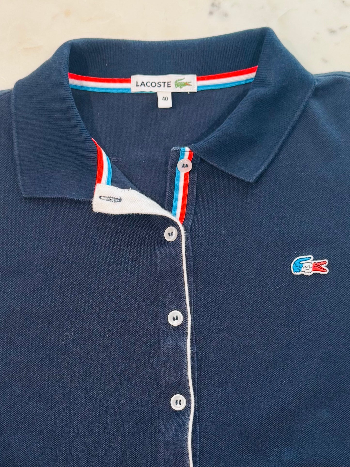 Vintage 90s Lacoste Navy Polo Dress