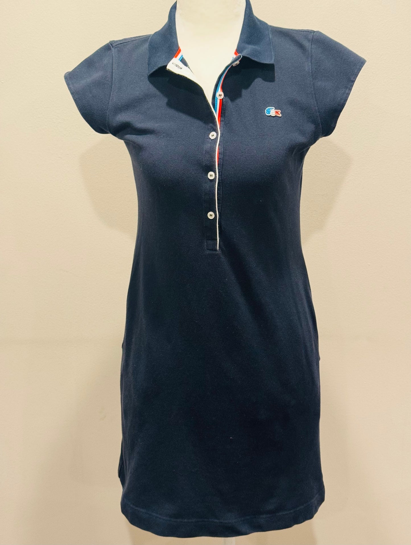 Vintage 90s Lacoste Navy Polo Dress