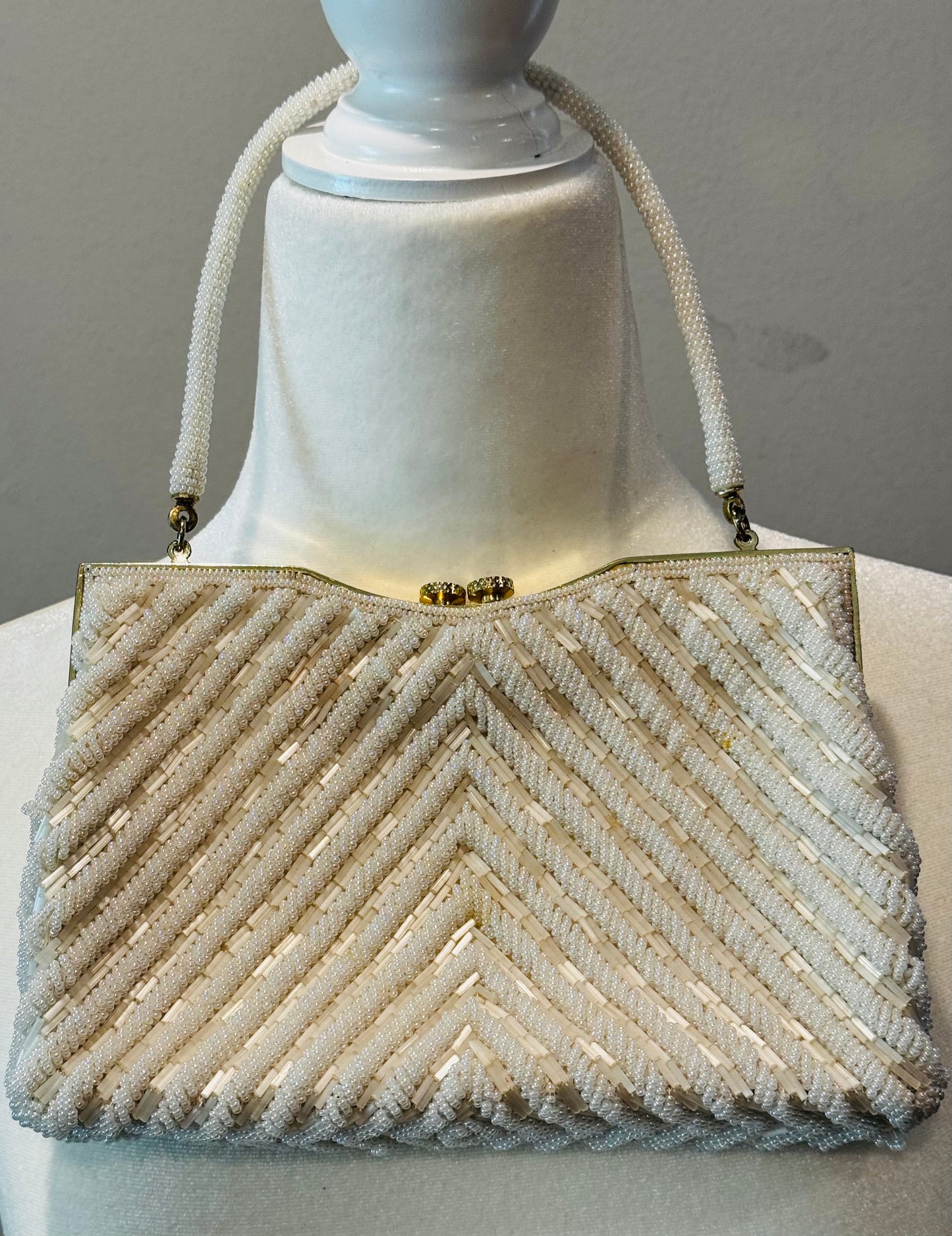 Vintage Beaded Evening Bag Circa 1950s