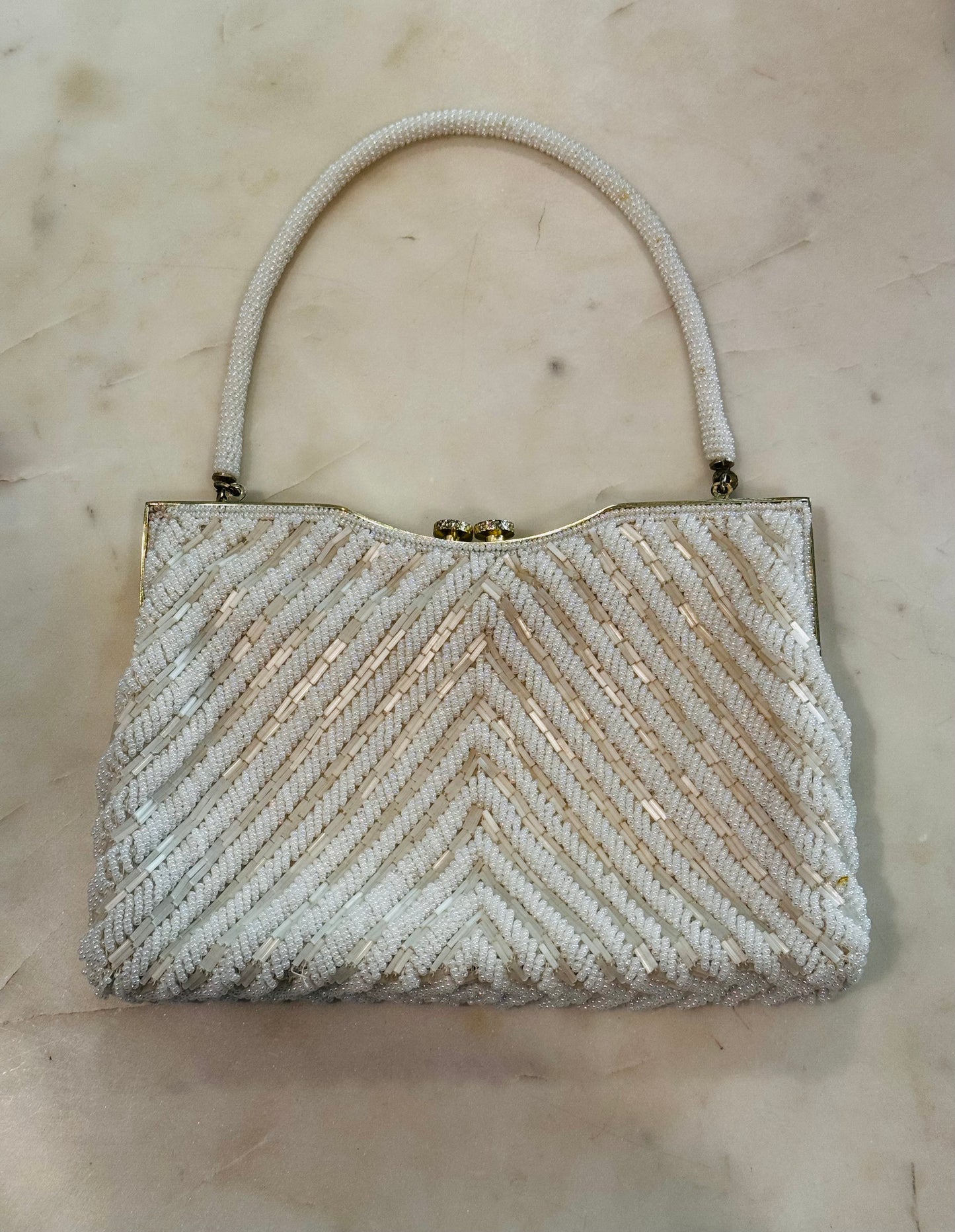 Vintage Beaded Evening Bag Circa 1950s