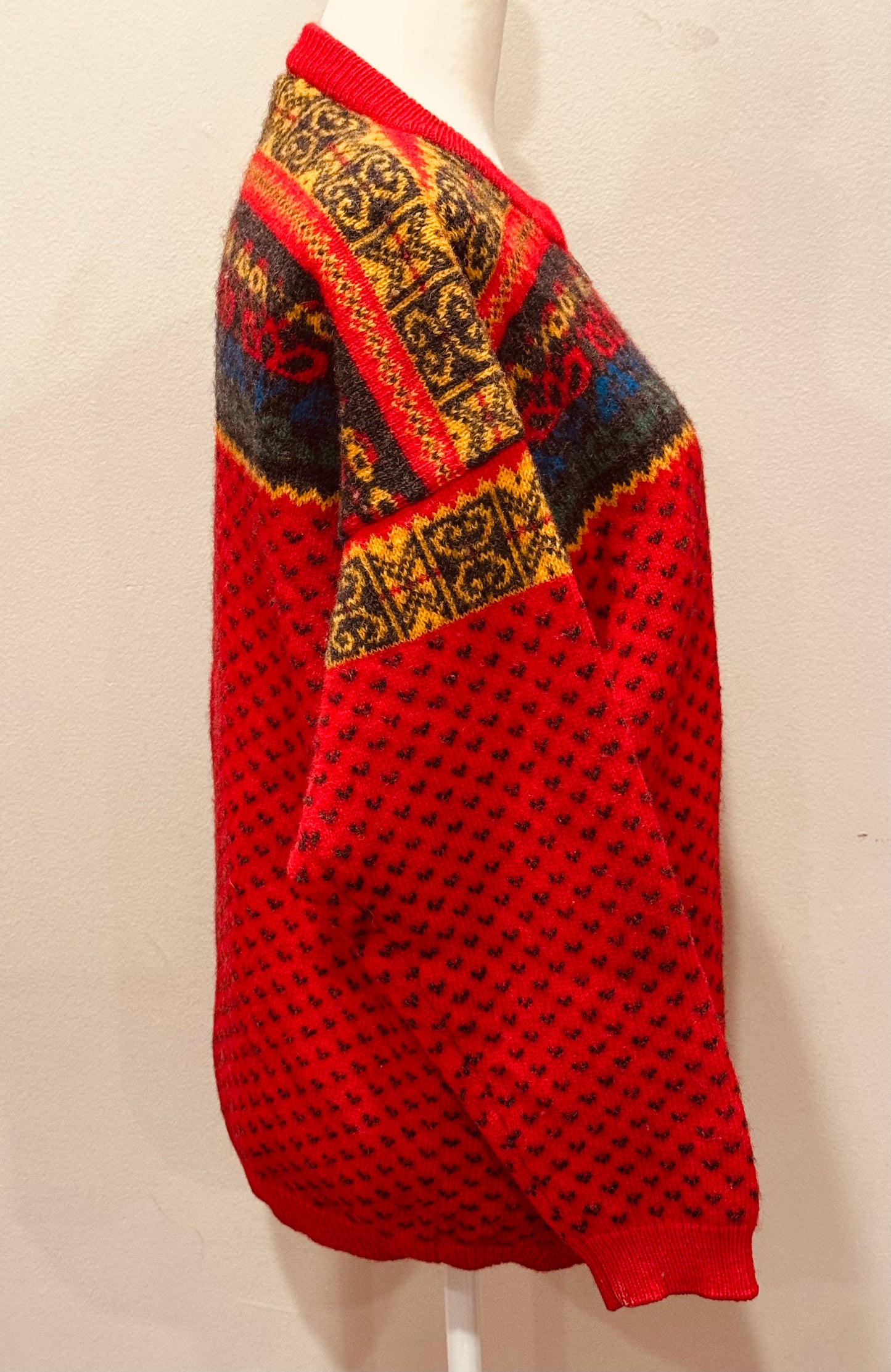 Vintage Norwegian Shetland Wool Sweater