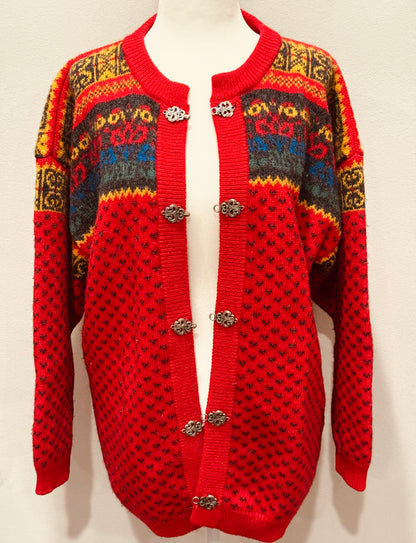 Vintage Norwegian Shetland Wool Sweater