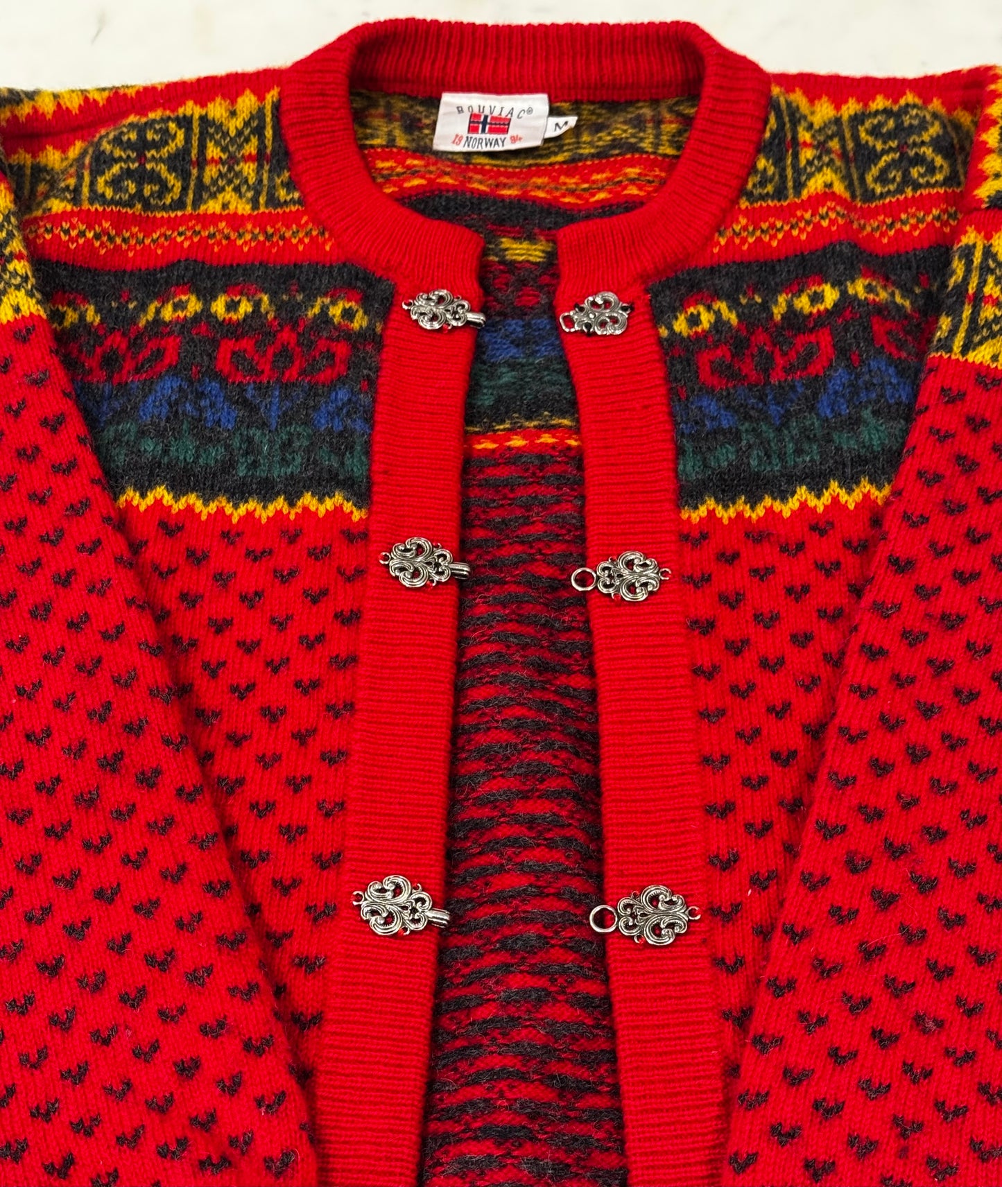 Vintage Norwegian Shetland Wool Sweater