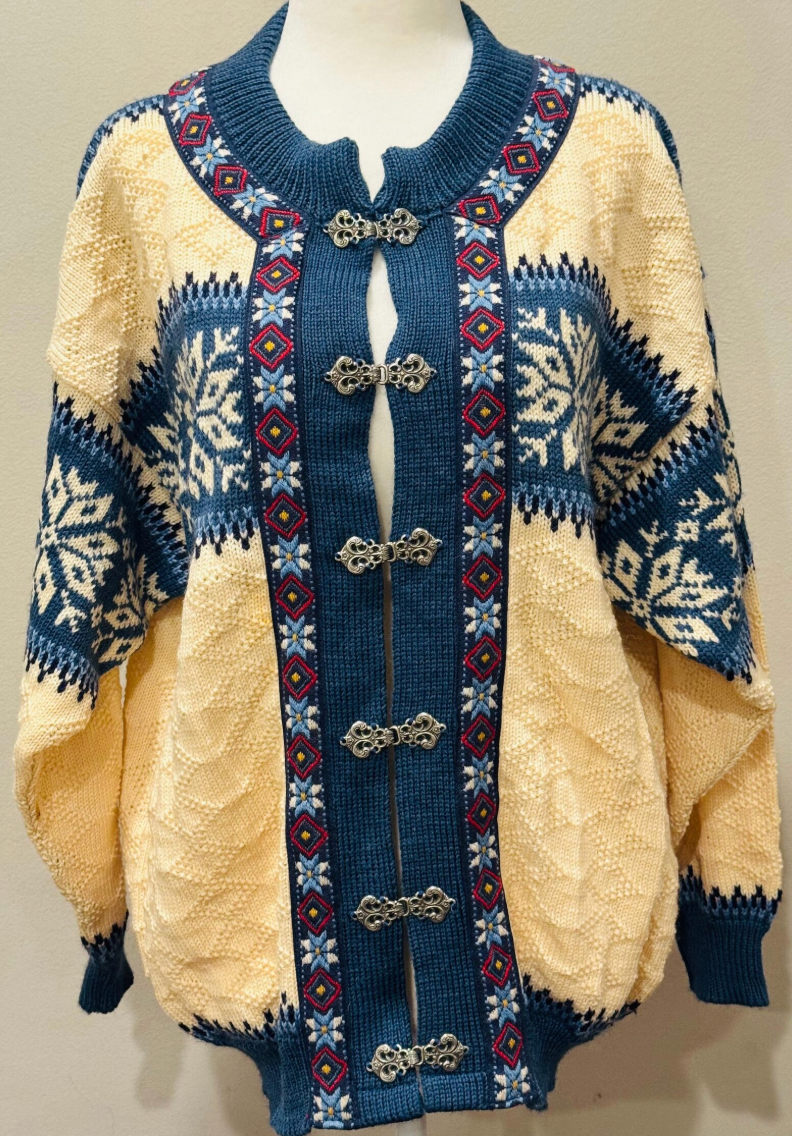 Vintage Norwegian Nordic Cardigan