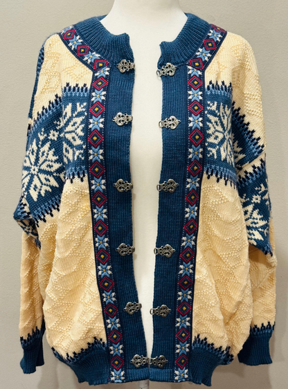 Vintage Norwegian Nordic Cardigan