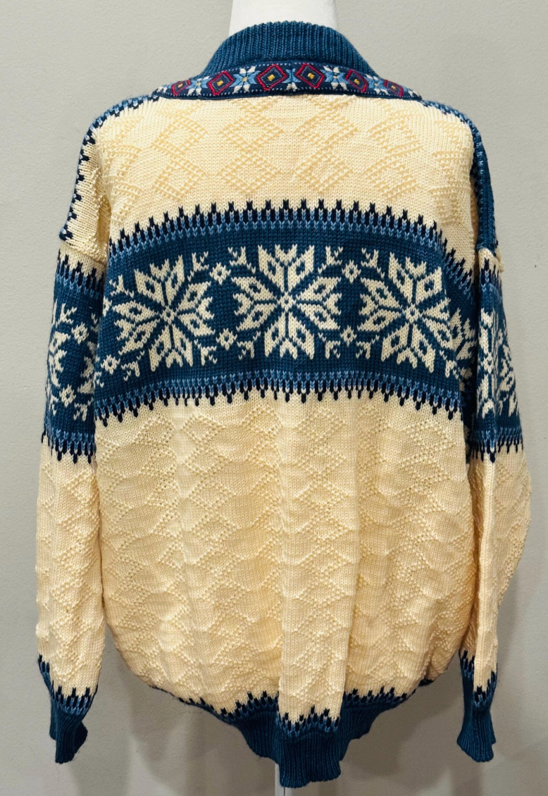 Vintage Norwegian Nordic Cardigan