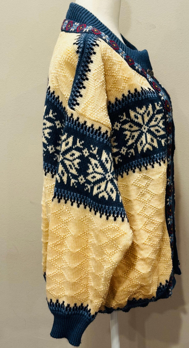 Vintage Norwegian Nordic Cardigan