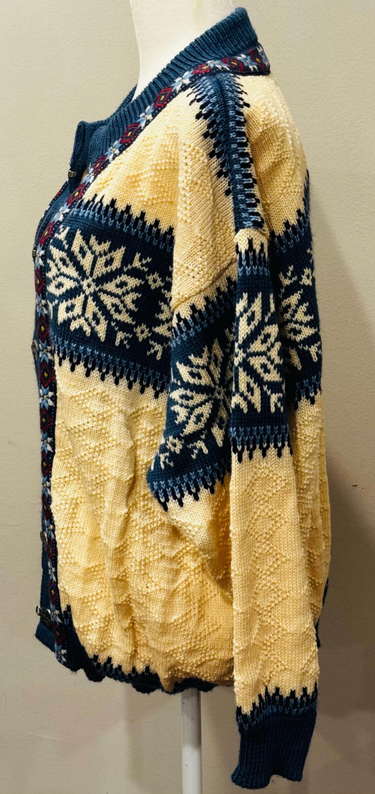 Vintage Norwegian Nordic Cardigan